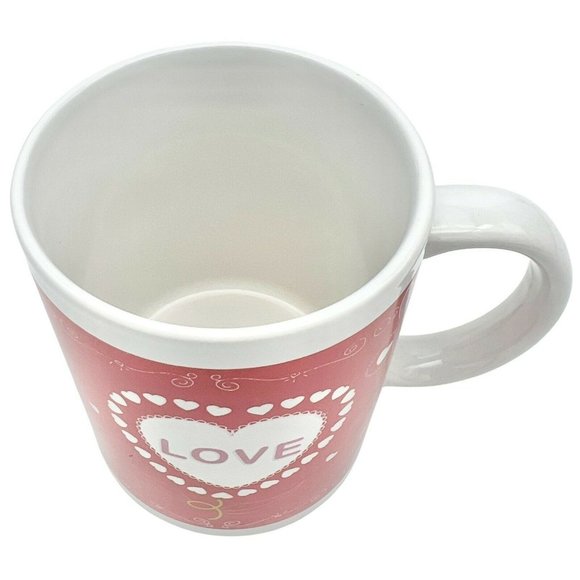 Love in My Heart 6oz White Red Mug Valentines Lovers - Picture 5 of 6